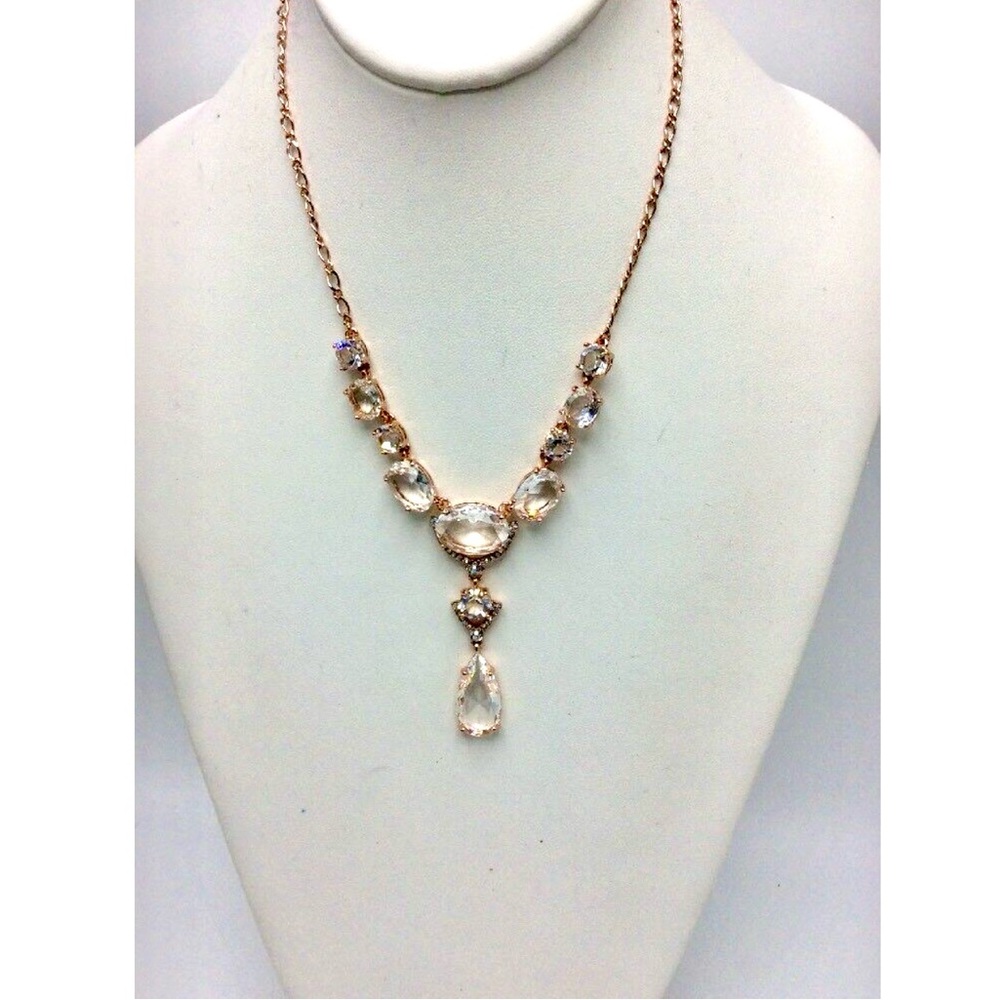 ♠️ Kate Spade ♠️ Rose Gold Crystal Necklace